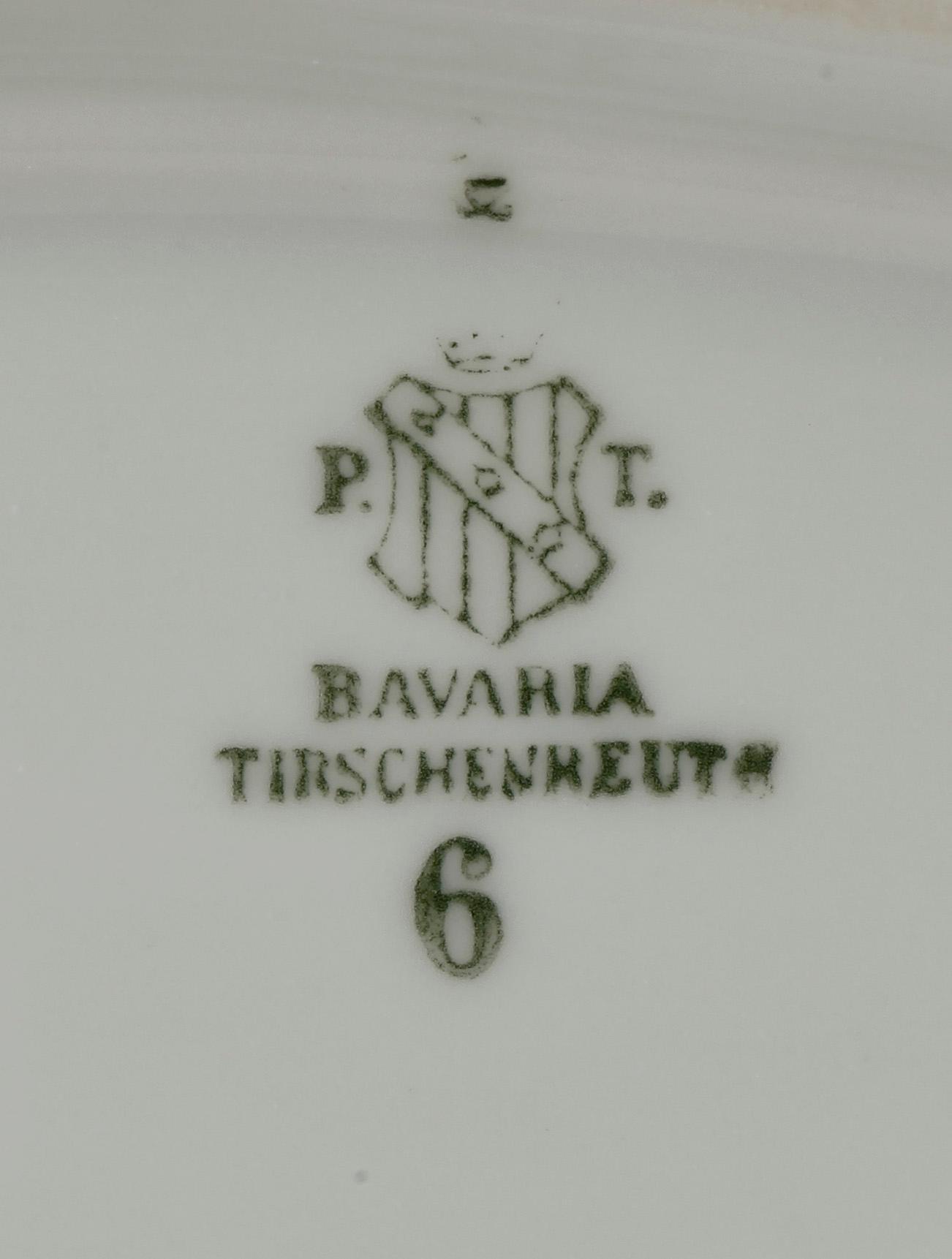 MATSERVIS, 48 delar, porslin, Tirschenreuth, Bavaria.