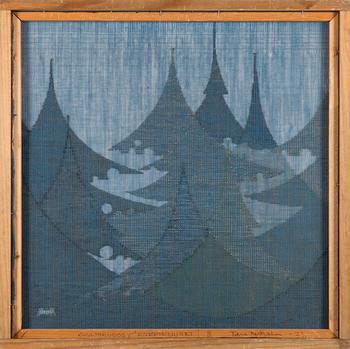 Viena Mertsalmi, translucent weaving, signed and dated -73.