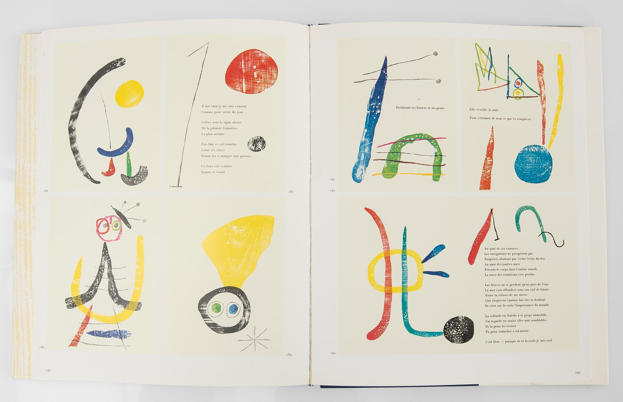 Böcker, 3, st, "Miró graveur", Daniel Lelong Editeur, 1928-75.