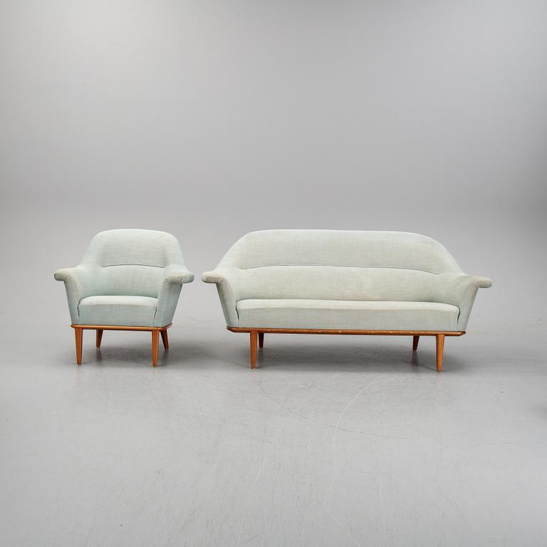 Bertil Fridhagen, fåtölj och soffa, 1900-talets mitt.