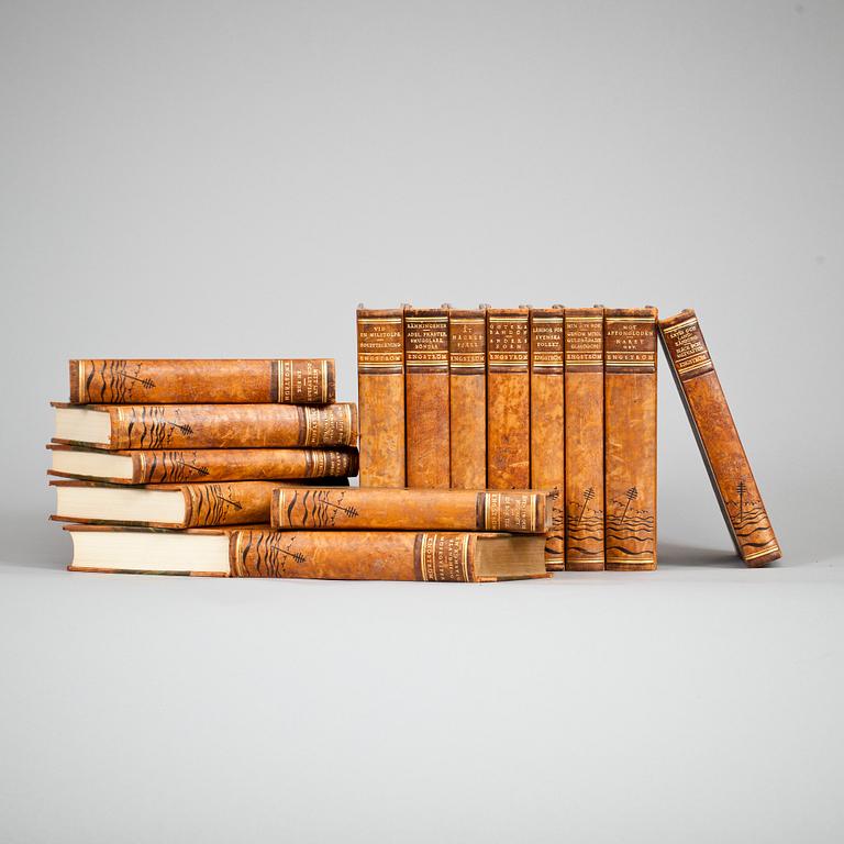 BÖCKER, 15 vol, Albert Engström. Albert Bonniers Bokförlag, Stockholm 1940-tal.