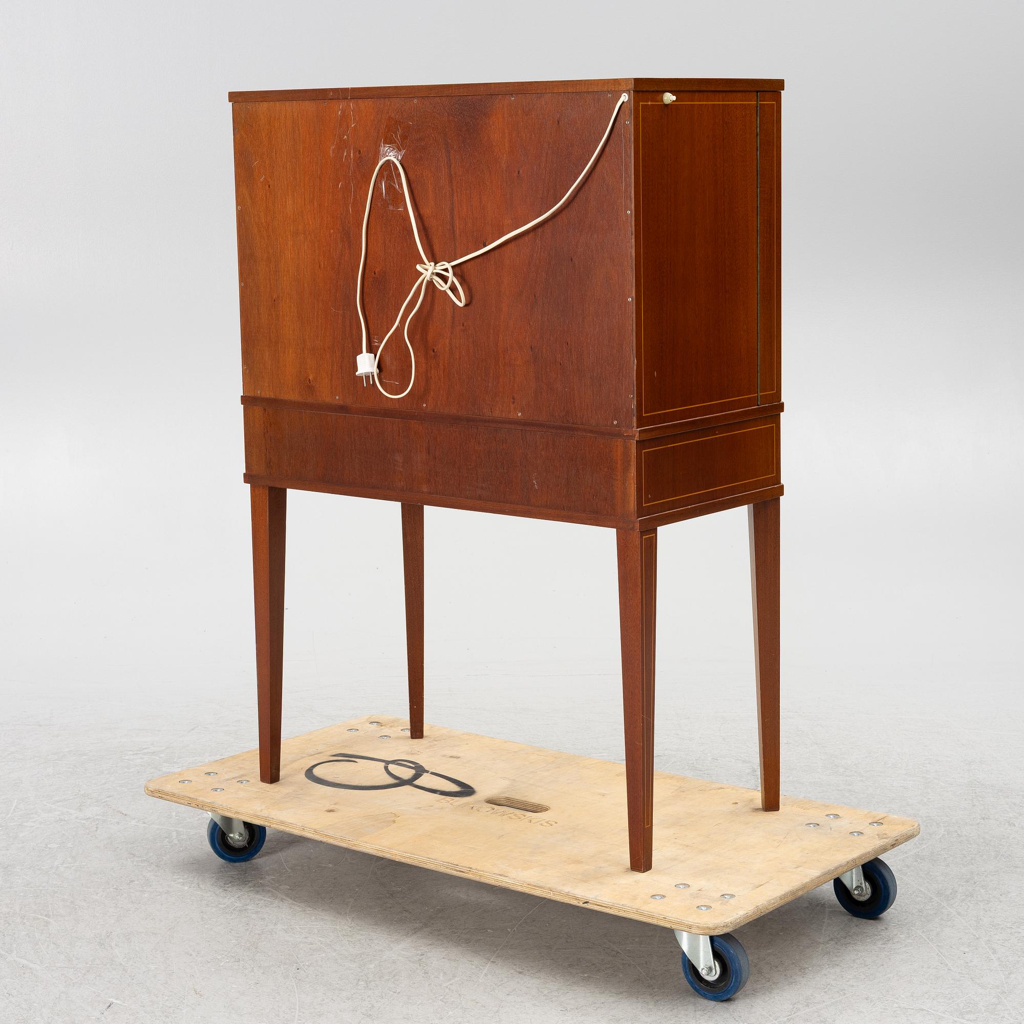 Bar cabinet, mid-20th century.