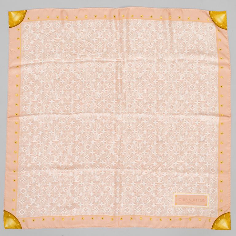 Louis Vuitton, a silk scarf.