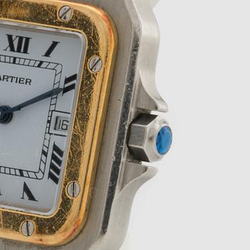 A Cartier Santos wrist watch 29x29 mm.