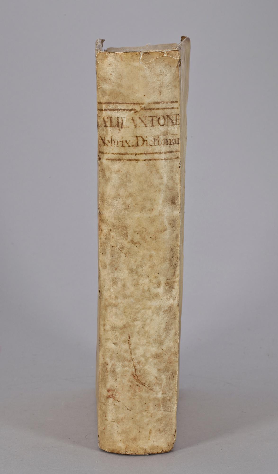 BOK, "Dictionarium Nebrissensis Grammatici..." av Aelij Antonii, Madrid 1683.