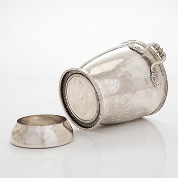 A german silver ice bucket,