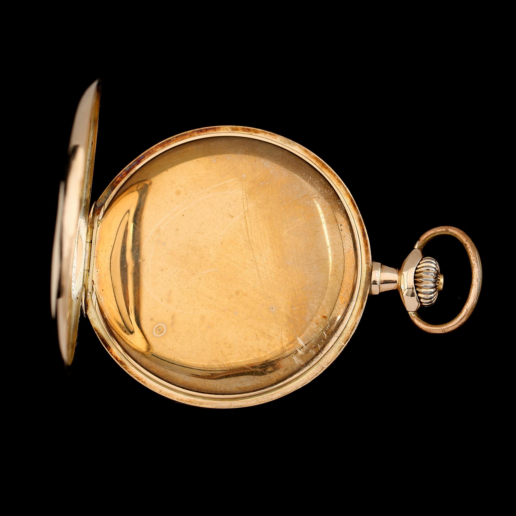 FICKUR, herr, 14K guld,savonett, Omega, 1900-talets första hälft.