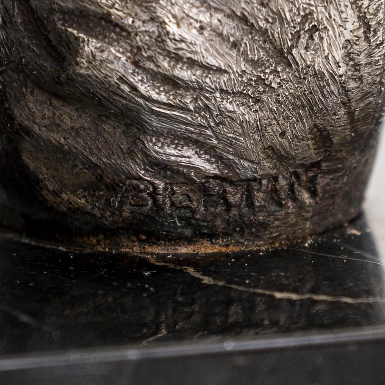 Bokstöd, ett par, stämplade i godset Bertin, Frankrike sannolikt 1925-30-tal.