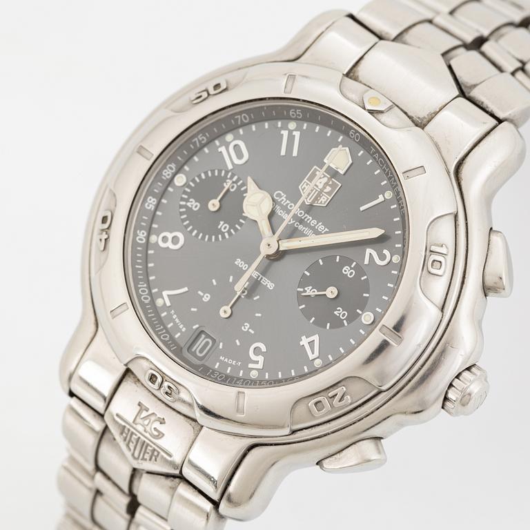 Tag Heuer, 6000, Chronometer, chronograph, wristwatch, 41 mm.