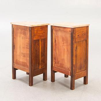 A pair of bedside tables early 20th century.