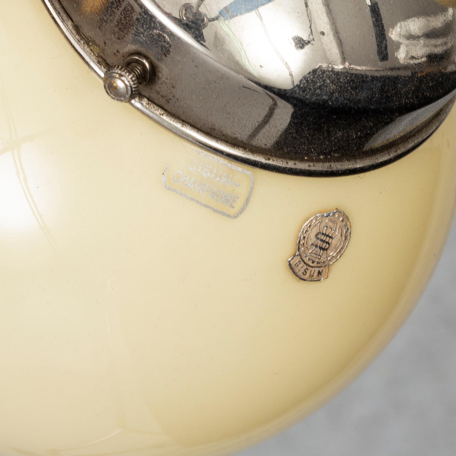 An Art Deco ceiling light.