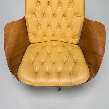 George Mulhauser, fåtölj och ottoman, "Mr. Chair II" för Plycraft Inc. 1960-tal.