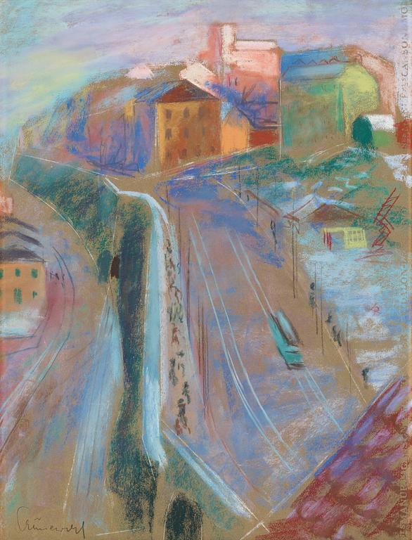 Isaac Grünewald, View over Stockholm.