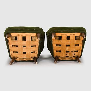 Ilmari Lappalainen, a pair of 1950's 'Laila' armchairs for Asko, Finland.