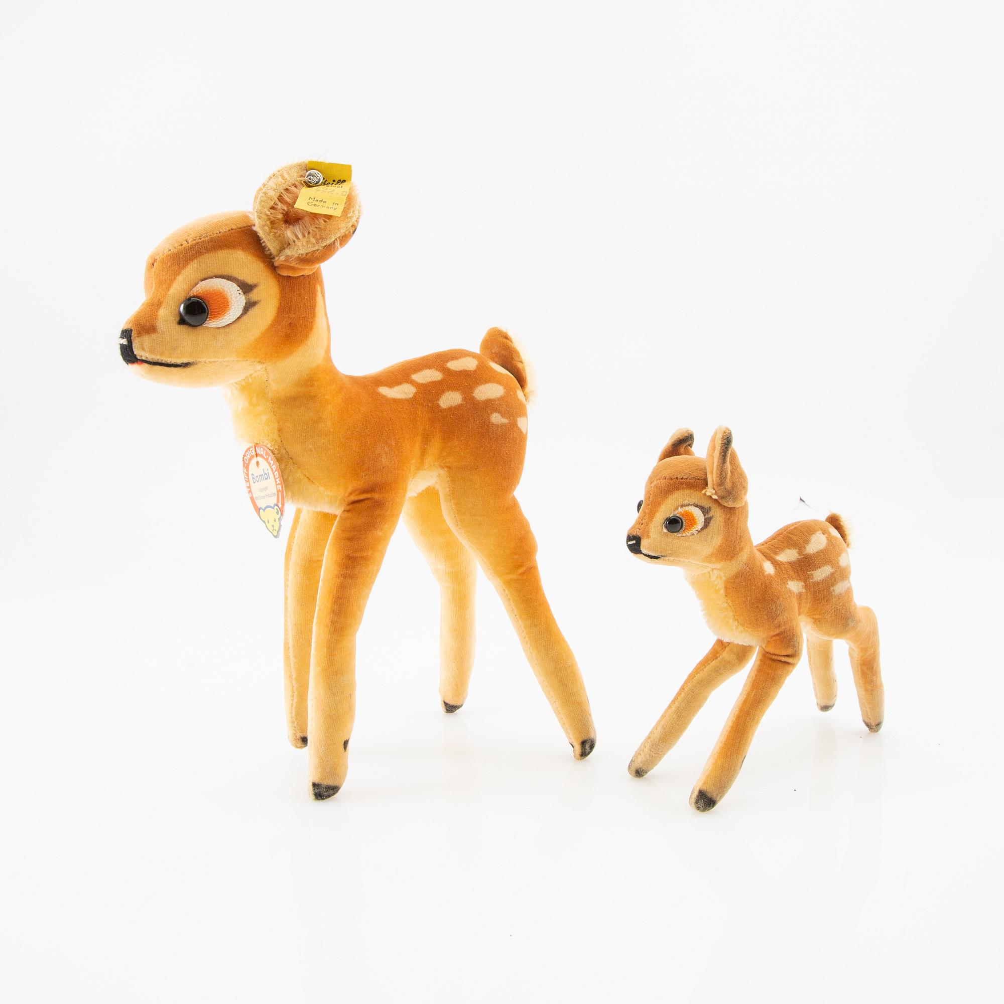 Toy animals, 4 pcs, Steiff, Germany, second half of the 20th century.