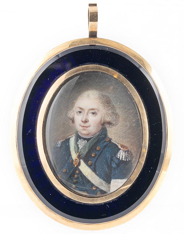 Miniatyr, okänd mästare, omkring år 1800.