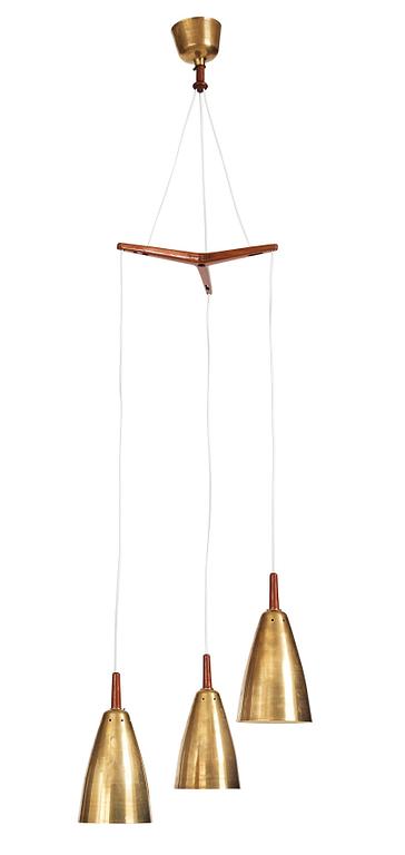 Hans-Agne Jakobsson, a ceiling lamp, model 'S-756-3', Hans Agne Jakobsson AB, Åhus, Sweden 1950s.