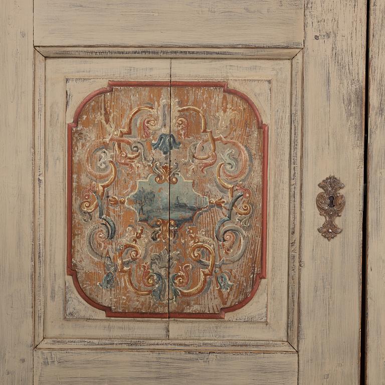 A painted pine sideboard, 19th Century.