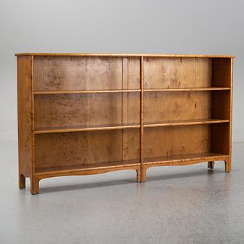 A 20th Century birch book case.