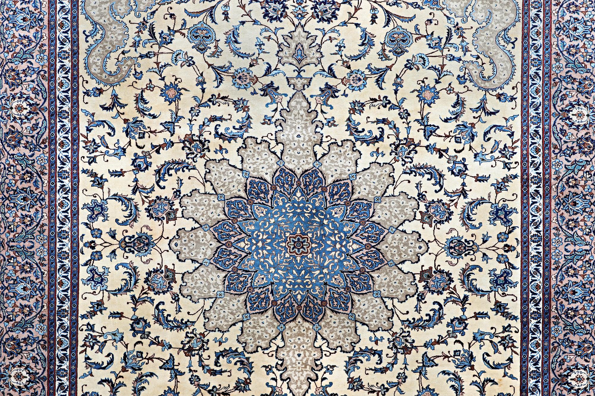 A carpet, Kashmar, ca 394 x 303 cm.