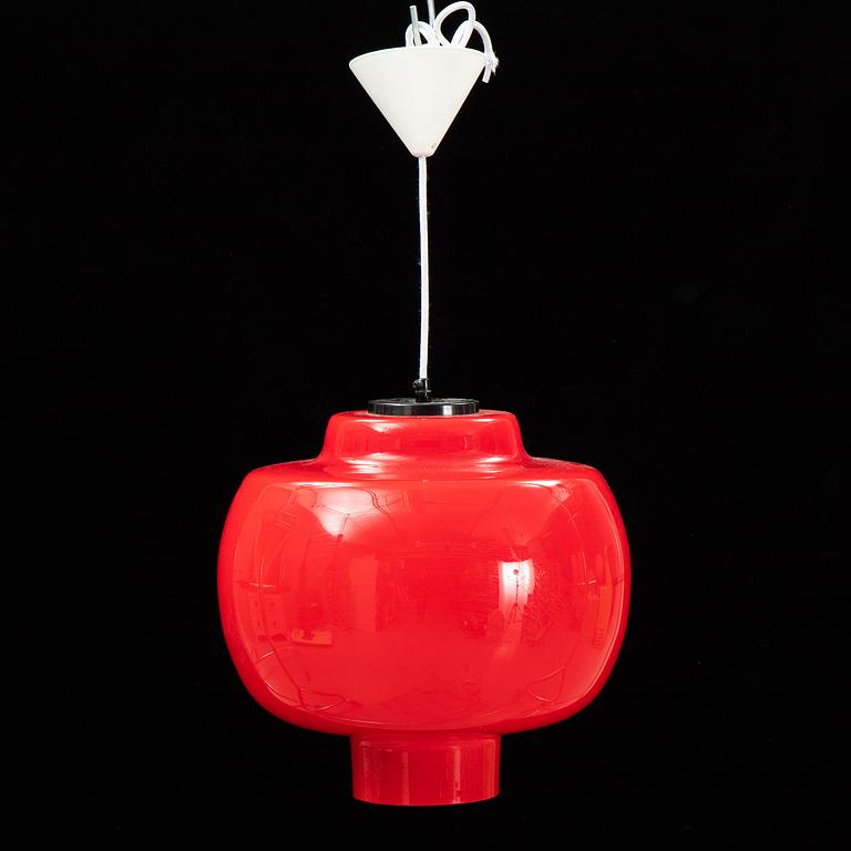 Taklampa, glas, 1900/2000-tal.