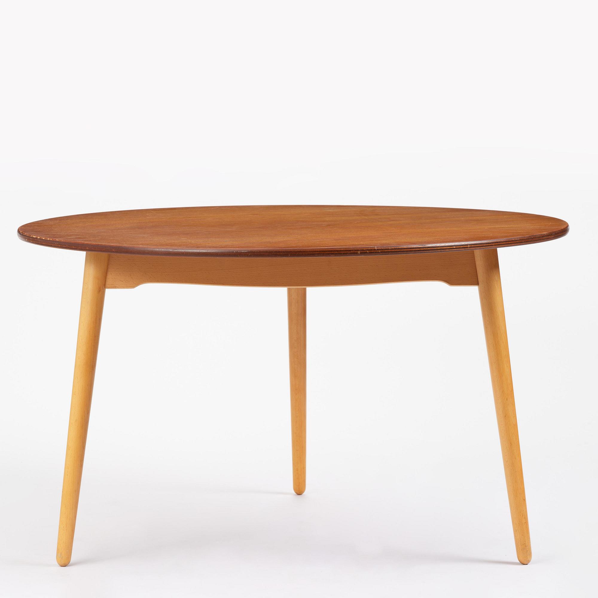 Hans J. Wegner, matgrupp, sju delar, "Hjerte-set", Fritz Hansen, Danmark, 1965.