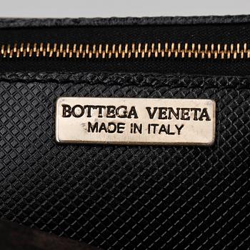 BOTTEGA VENETA, a black leather briefcase.