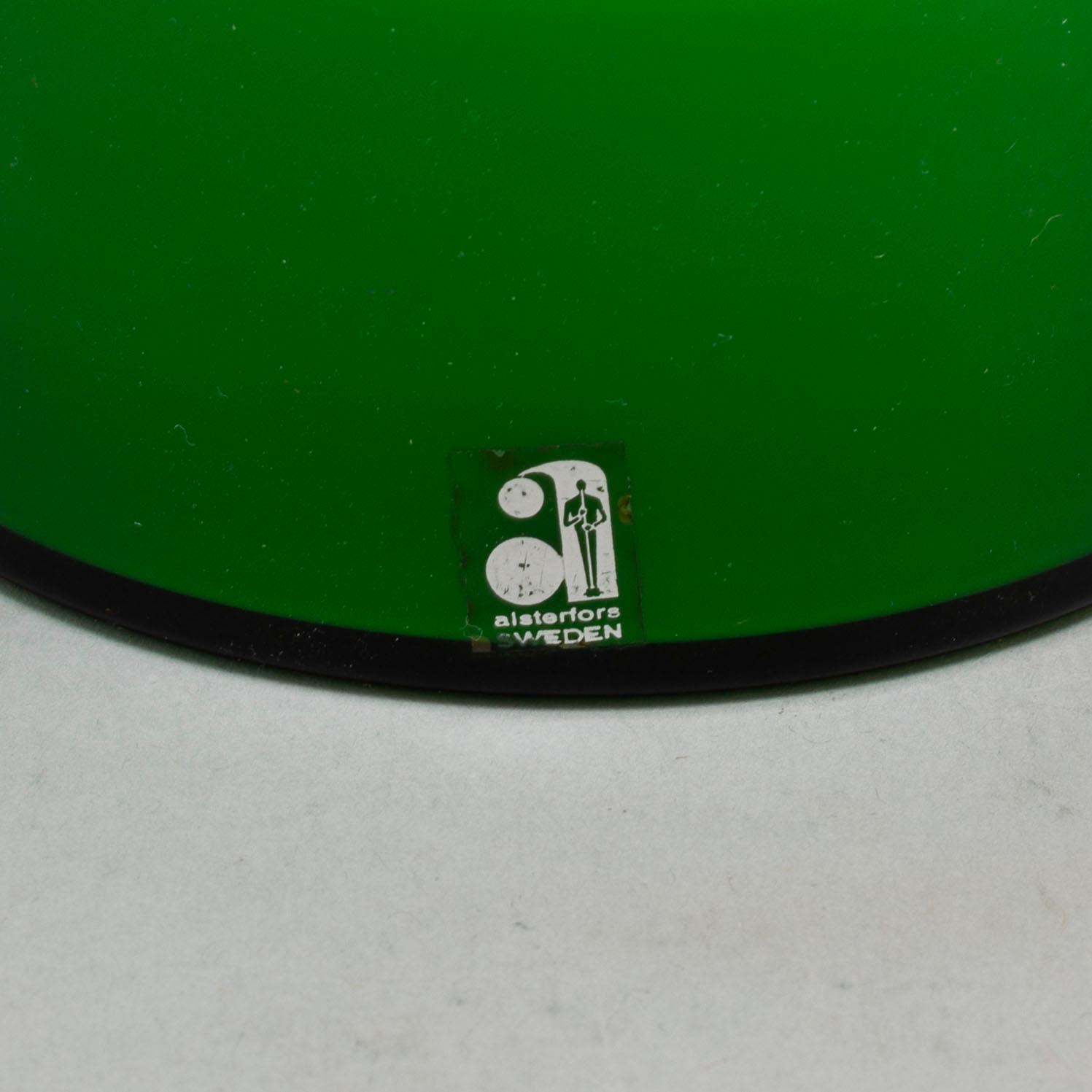 PO STRÖM, bordslampor, 2 stycken, glas, Alsterfors, 1970-tal.