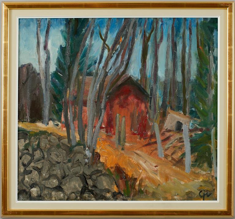 CARL (KALLE) JOHANSSON, olja på duk, monogramsign.