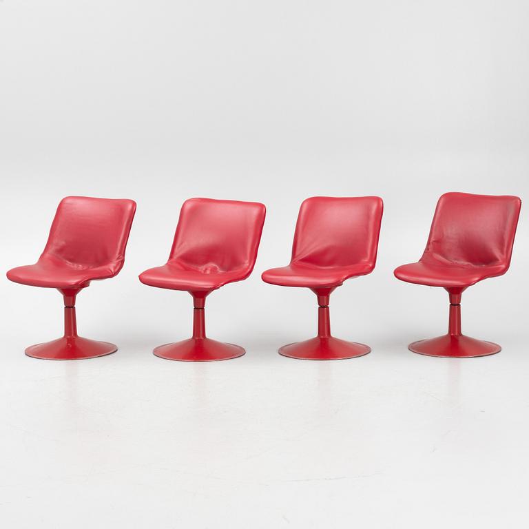 Yrjö Kukkapuro, four "Saturnus" chairs, Hiami, Finland, 1970's.