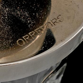 BORDSLAMPOR, ett par, Carl Fagerlund, Orrefors, 1900-talets andra hälft.