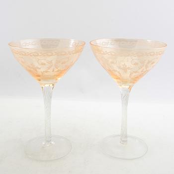 Champagneglas 6 st 1900-talets första hälft.