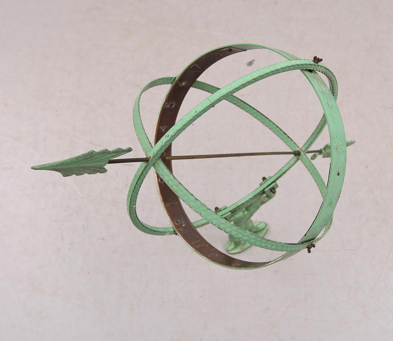 SOLUR, grönpatinerad metall, 1900-talets andra hälft.