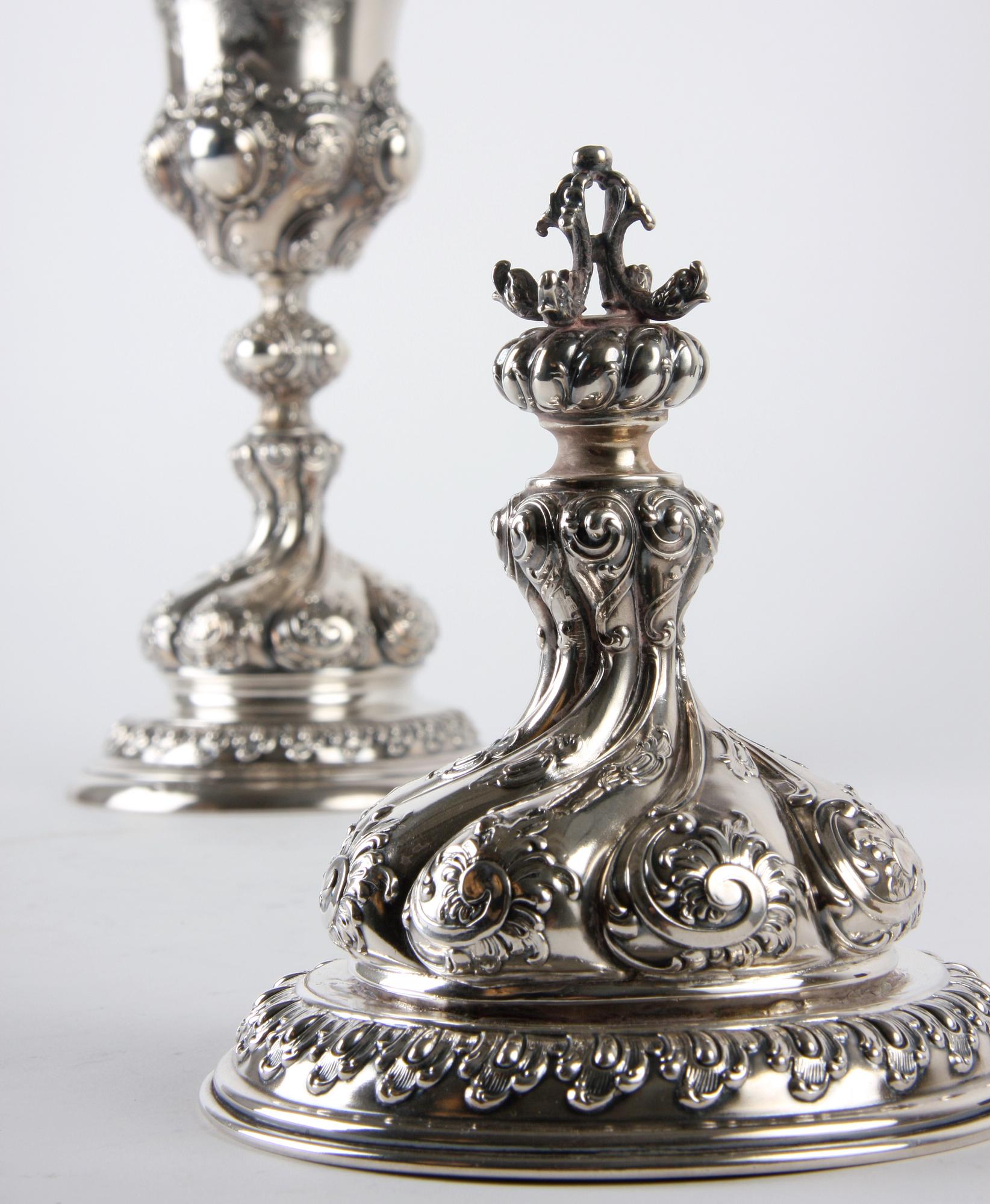 LOCKPOKAL, silver, barockstil, C.G Hallberg import.
