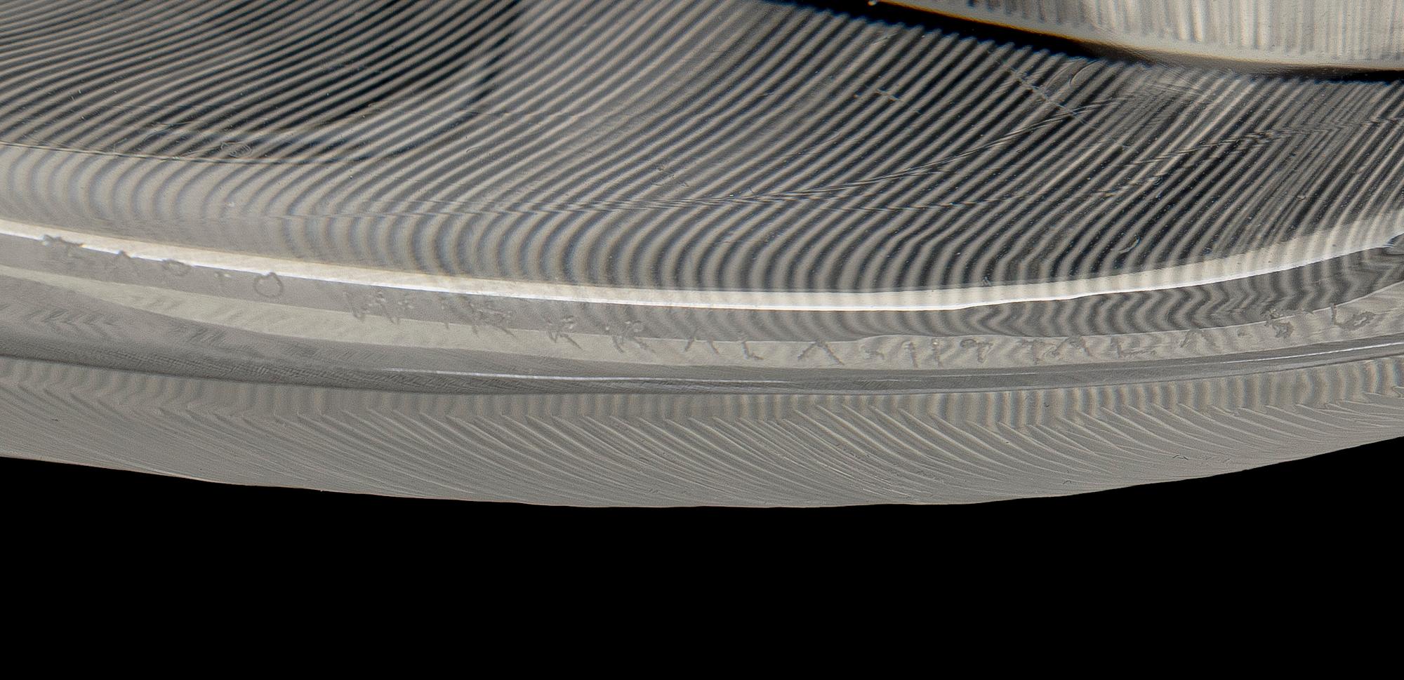 Tapio Wirkkala, Skål, "Lehti" (Blad), signerad Tapio Wirkkala Iittala.