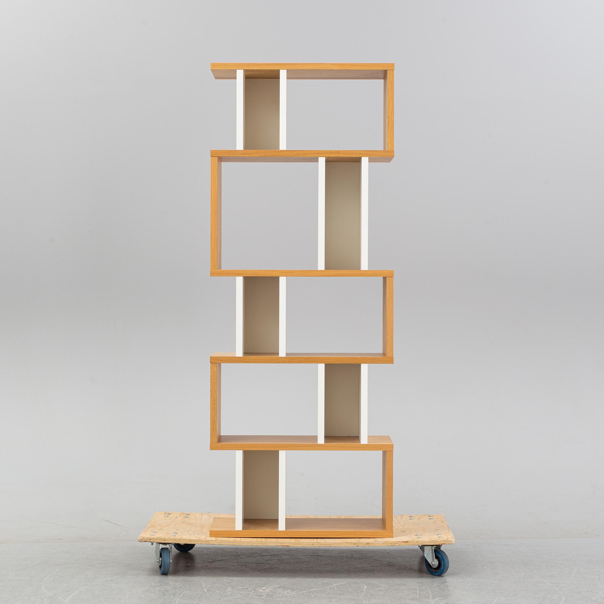 Terence Conran, a 'Counterbalance' oak bookcase, Content by Terence Conran.