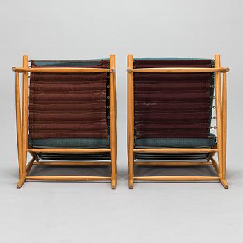 Olli Borg, a pair of mid-20th century '2447' easy chairs for Asko.