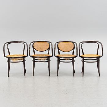 Armchairs, 4 pcs, Thonet, model "209".