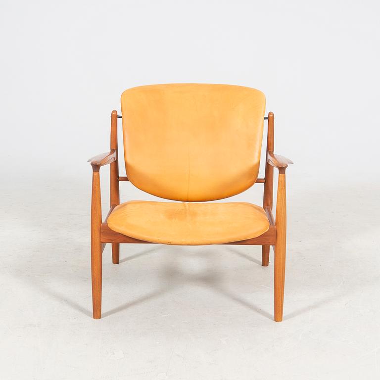 Finn Juhl, a teak armchair model nr 136 France & Son Denmark.