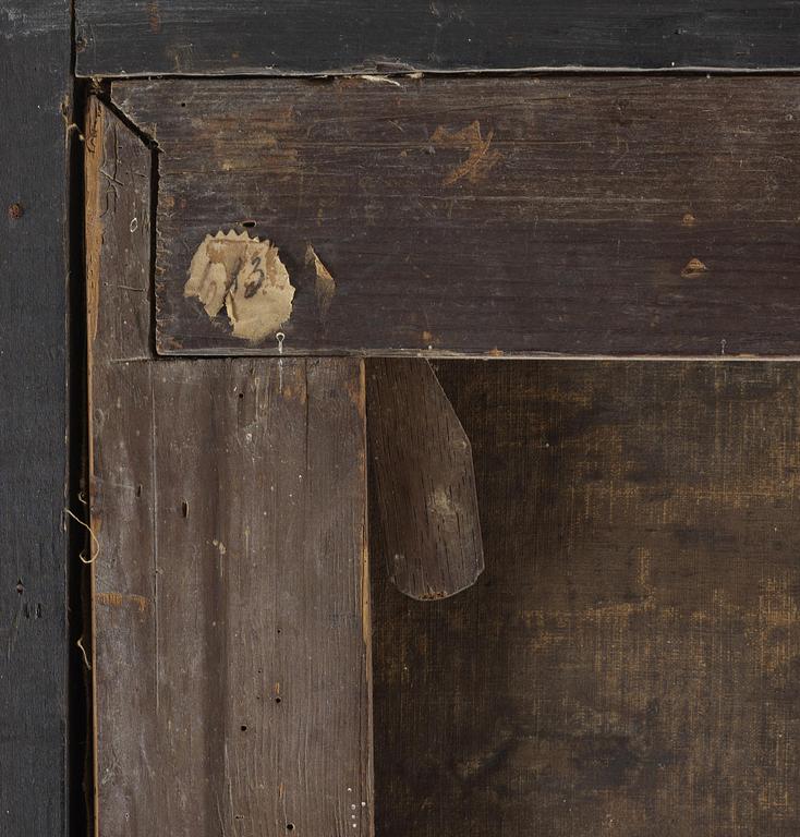 ALTARTAVLA, triptyk, sannolikt delvis 1700-tal.