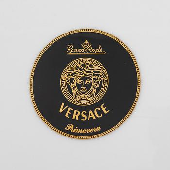 Versace, service parts, 24 pieces, "Primavera", porcelain, Rosenthal, Germany.