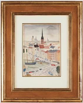 Einar Jolin, View over Kornhamnstorg and Gamla Stan.