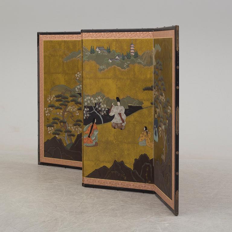 A second half of the 20th century Japanesse folding screen.