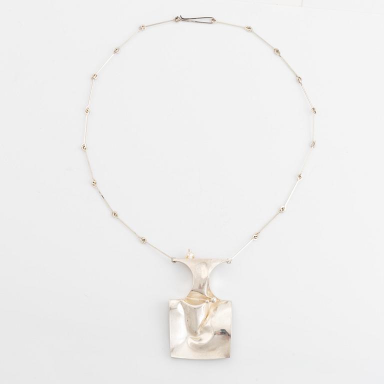 Björn Weckström, silver "Barbarella" necklace.