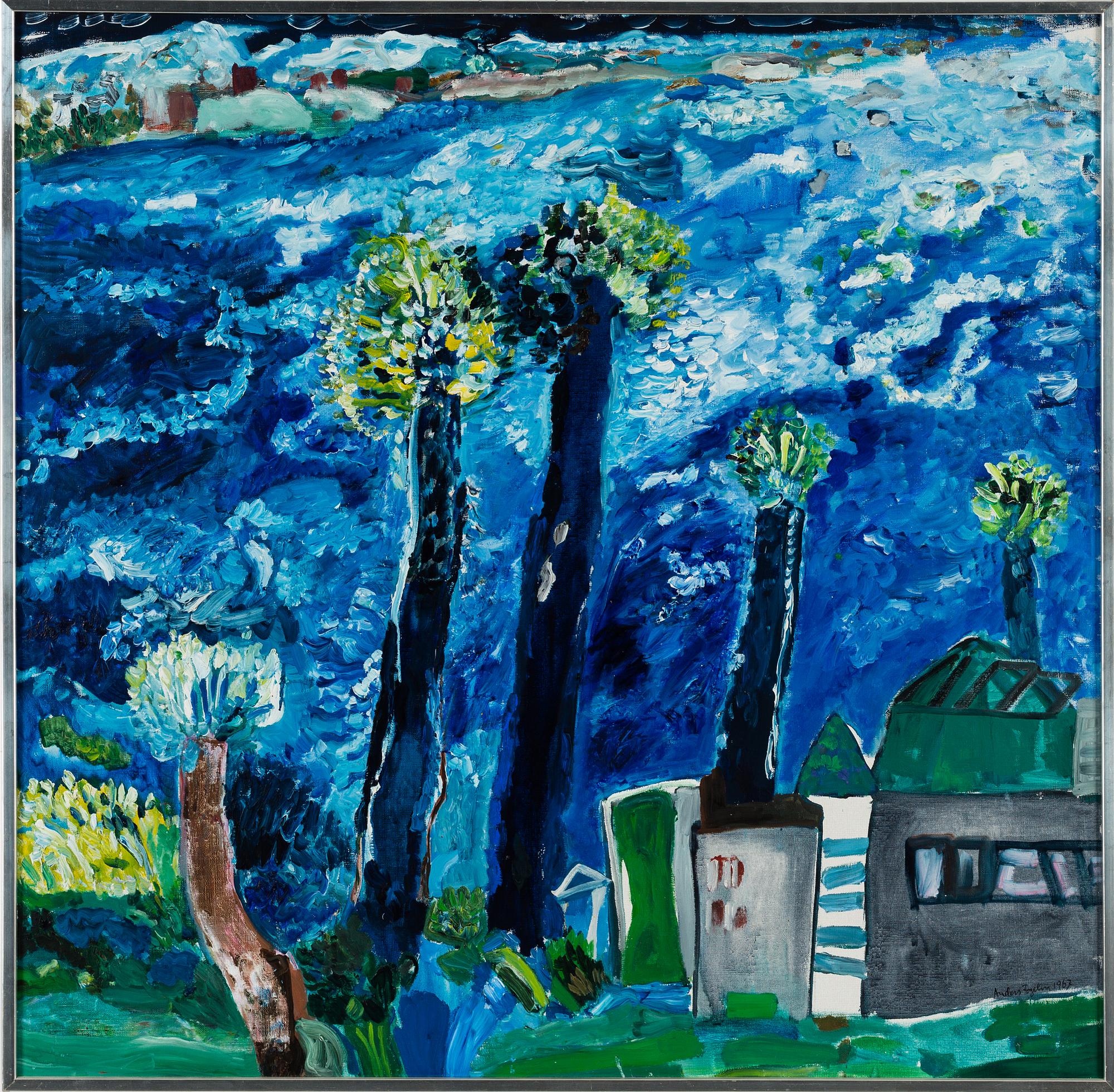ANDERS FOGELIN, oil on canvas, signed.