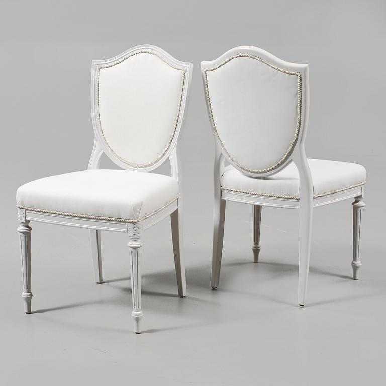 MATSALSGRUPP, 13 delar, gustaviansk stil, 1900-talets andra hälft.