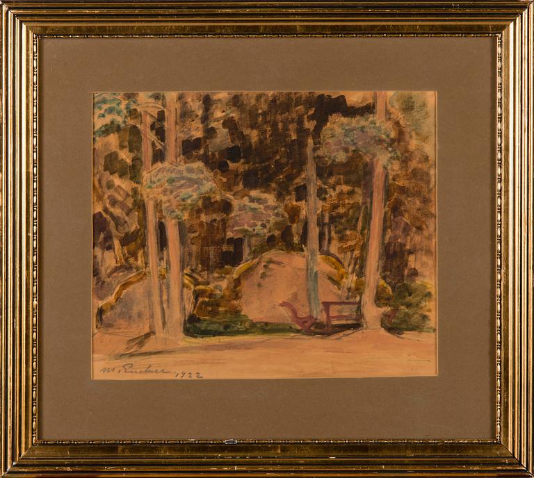 Magnus Enckell, METSÄNREUNASSA.