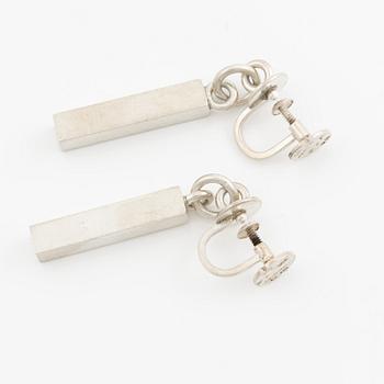 Wiwen Nilsson, örhängen, ett par, silver.