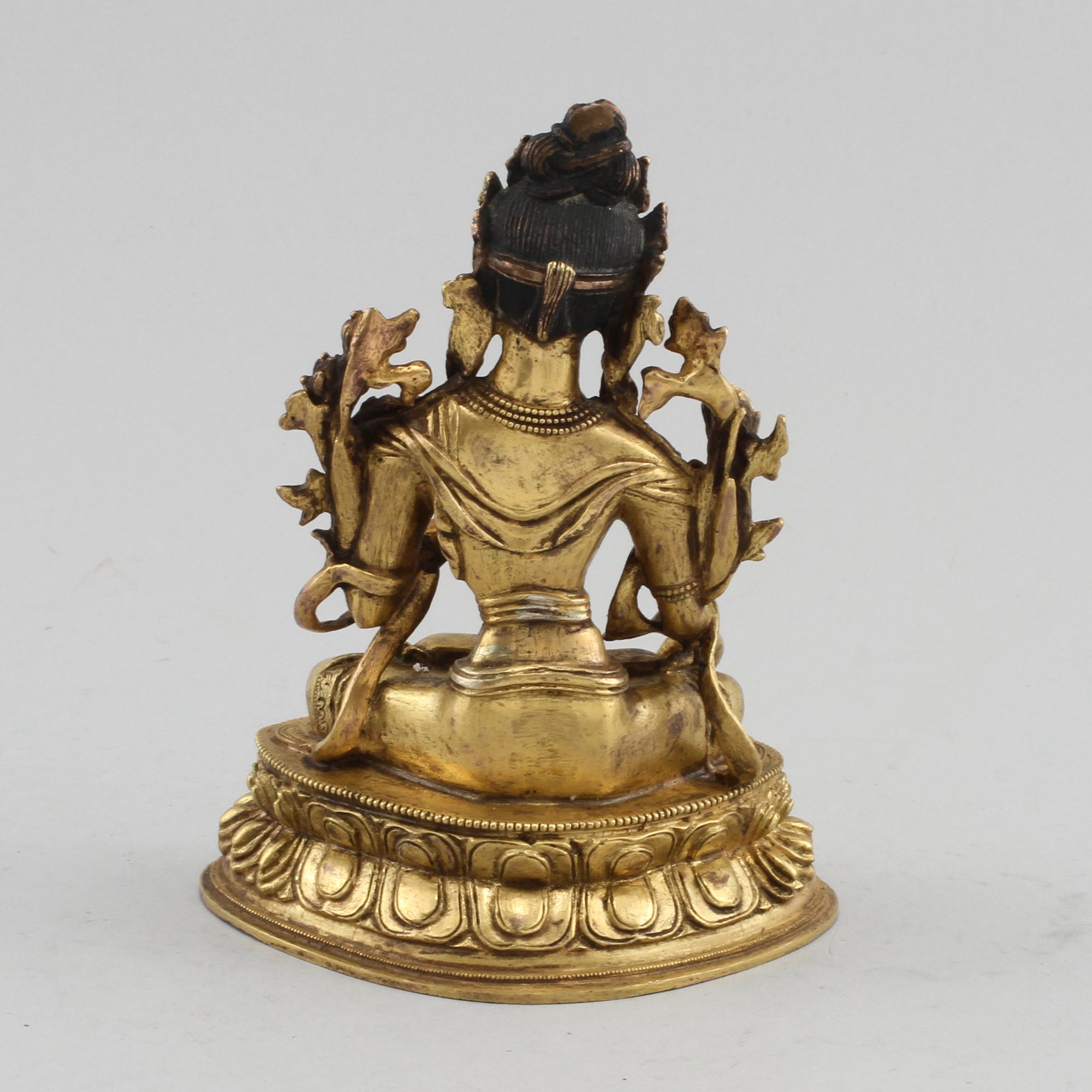 FIGURIN, förgylld brons, orientalisk, 1800/1900.