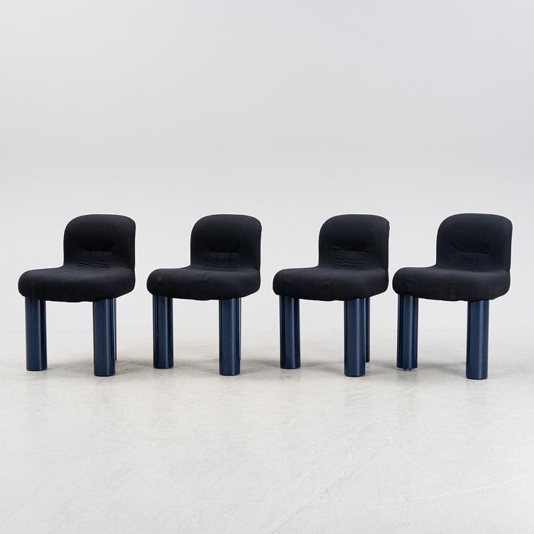 A set of four 'Botolo' chairs by Cini Boeri for Arflex.